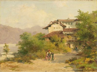 Casolare con Figure