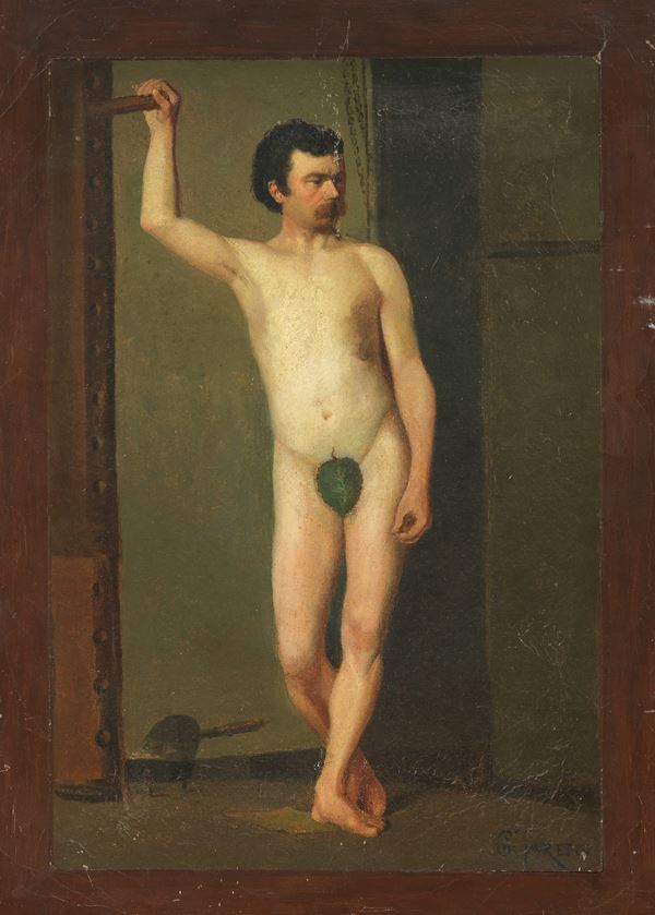 Ignoto del XIX secolo - Nudo maschile