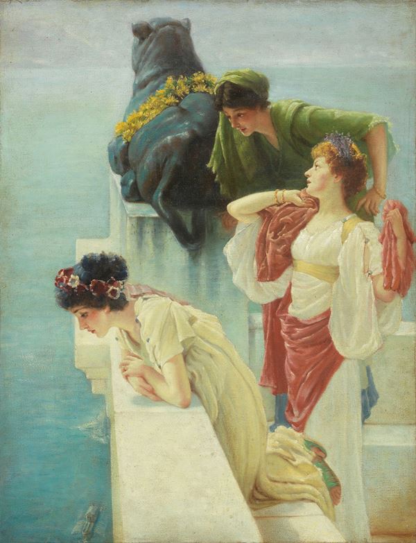Ignoto del XIX secolo - A Coign of Vantage (da Lawrence Alma Tadema)