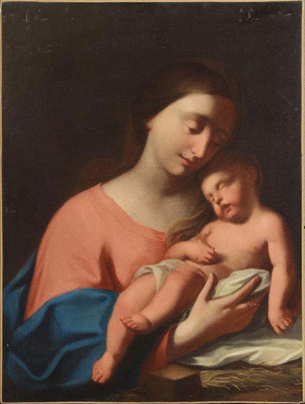 Scuola emiliana del XVII secolo - Madonna con il Bambino