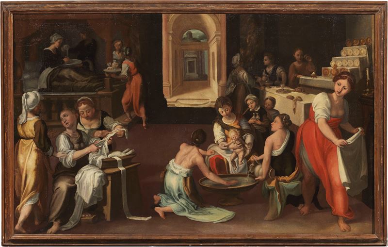 Denijs Calvaert (bottega Di) - La Nascita della Vergine