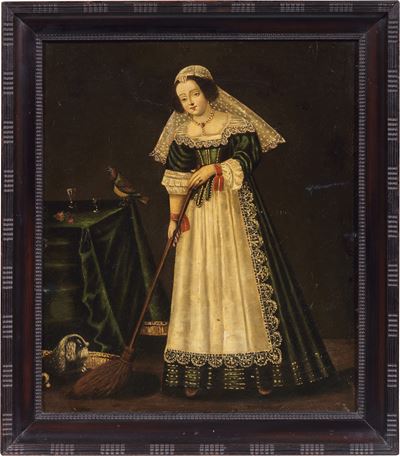 Ritratto di Fanciulla con la Veste a Dentelle