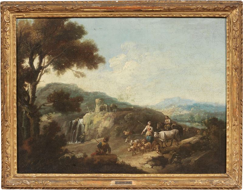 Giuseppe Zais (attr. A) - Paesaggio con Rovine