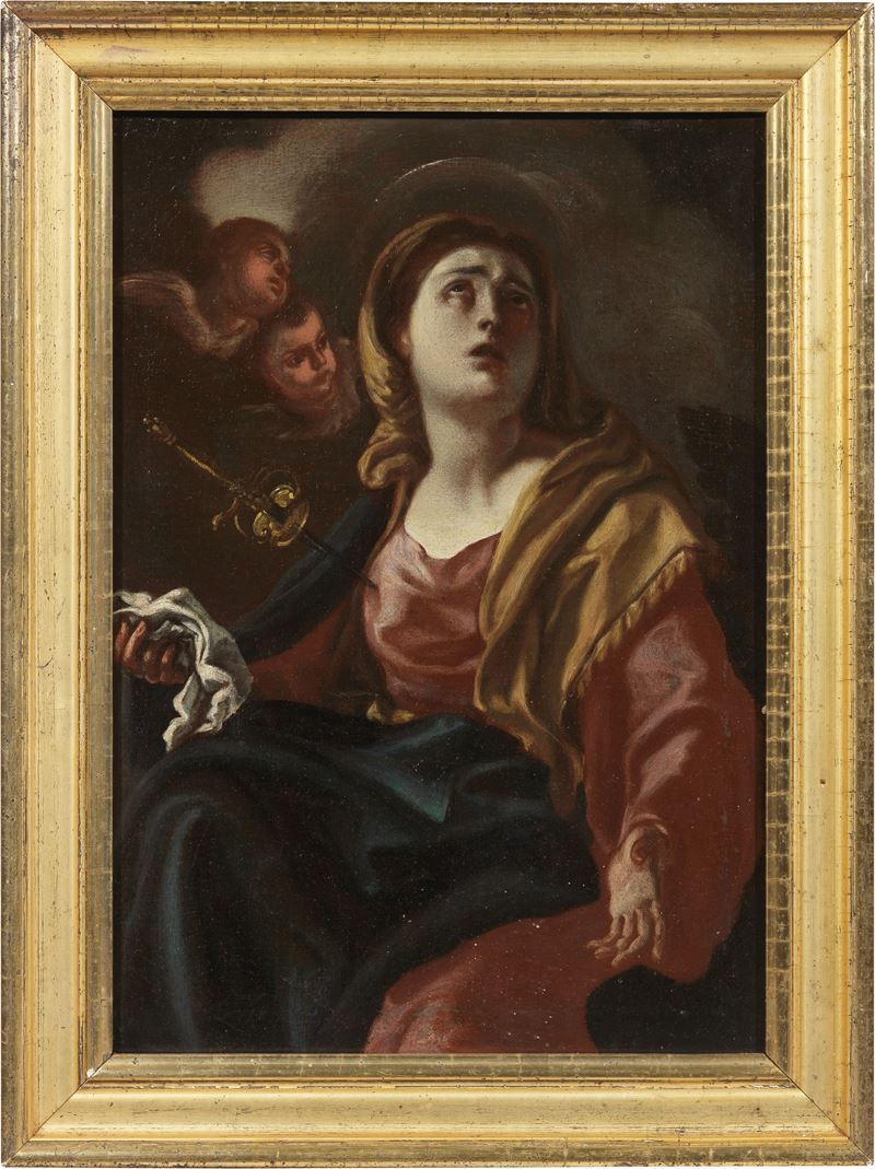 Scuola Napoletana del XVIII Secolo - Santa Giustina
