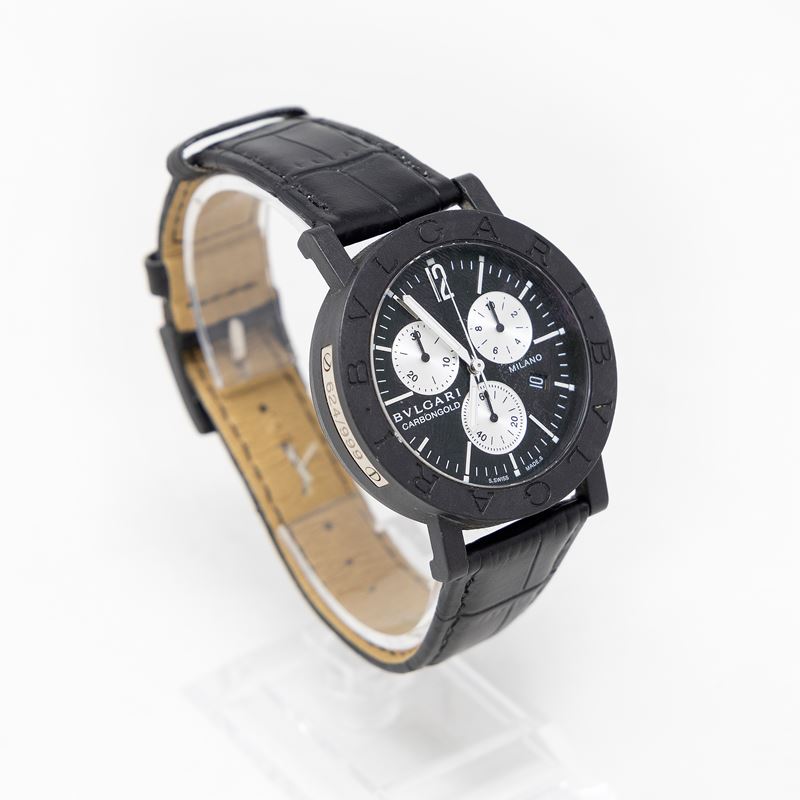 Bulgari Carbon Gold Cronografo Orologio da Polso Ref. Bb38clch