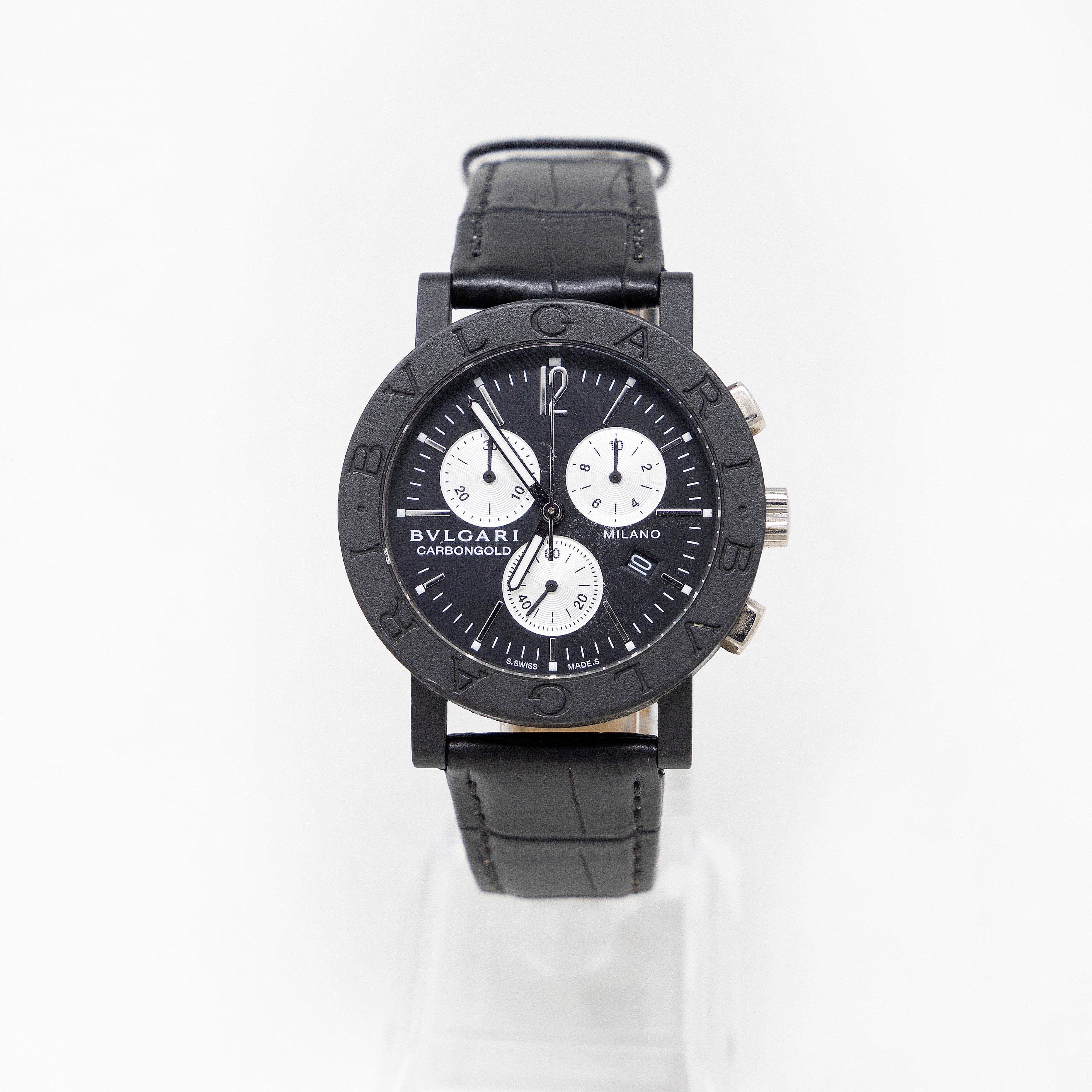 Bulgari Carbon Gold Cronografo Orologio da Polso Ref. Bb38clch