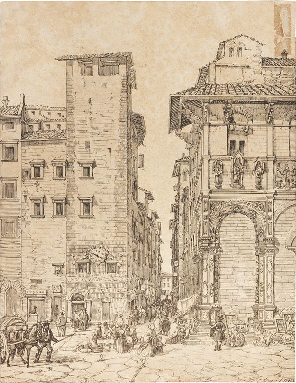 Emilio Burci - Firenze, Loggia del Bigallo