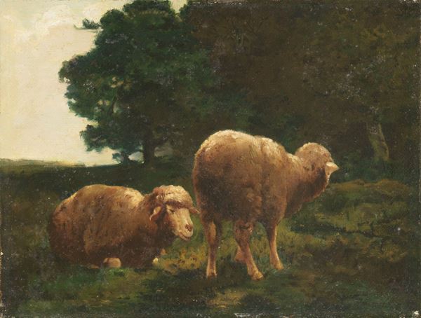 Charles Jacques : Armenti  - Olio su tela - Auction XIX and XX Century Paintings and Sculptures - Casa d'aste Farsettiarte