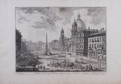 Veduta di Piazza Navona Sopra le Rovine del Circo Agonale