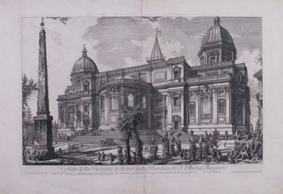 Veduta della Facciata di Dietro della Basilica di S. Maria Maggiore
