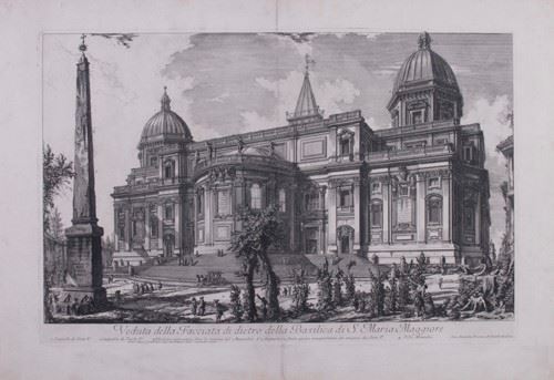 Giovan Battista Piranesi - Veduta della Facciata di Dietro della Basilica di S. Maria Maggiore