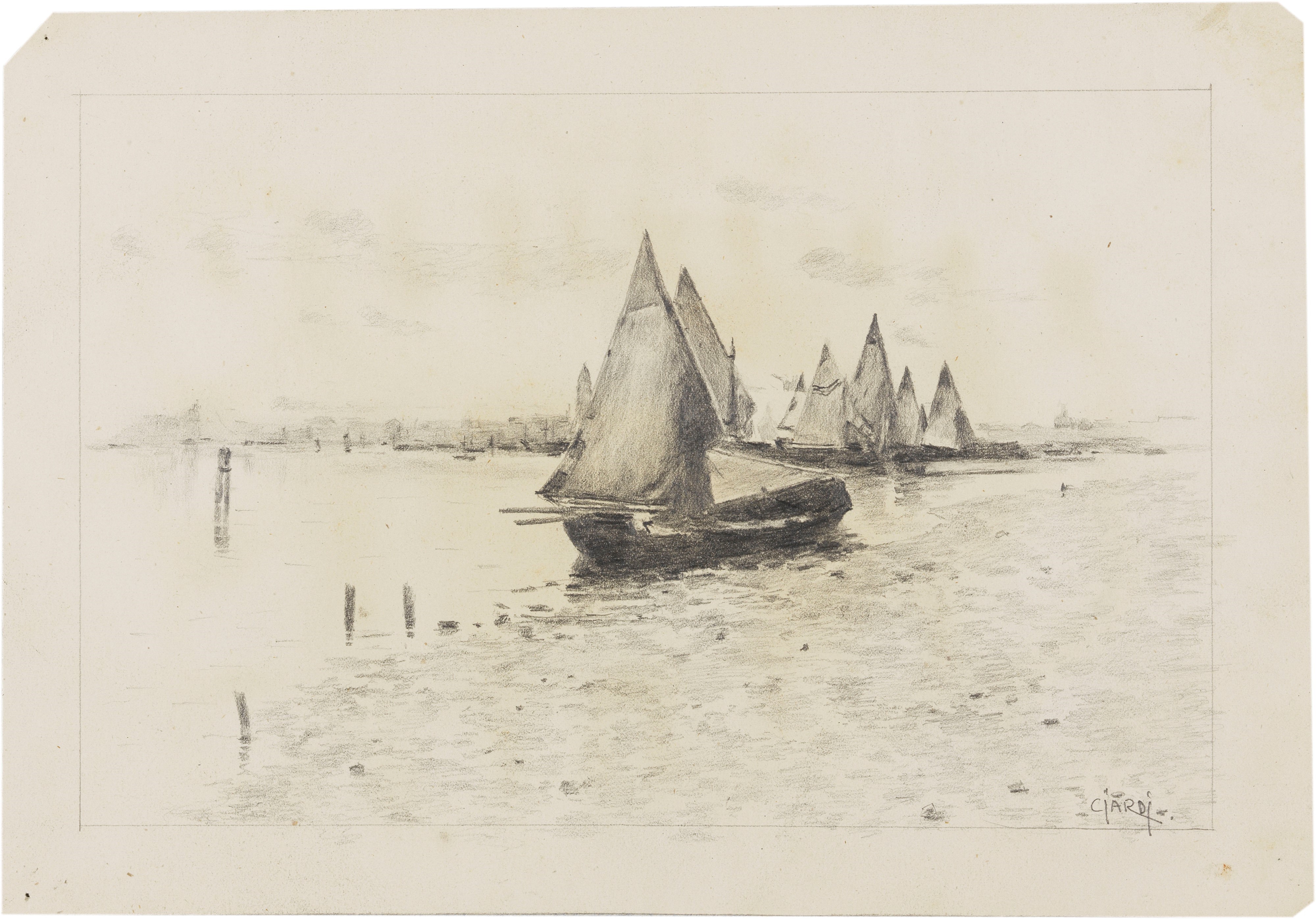 Guglielmo Ciardi - Sei Disegni a Soggetto «laguna»