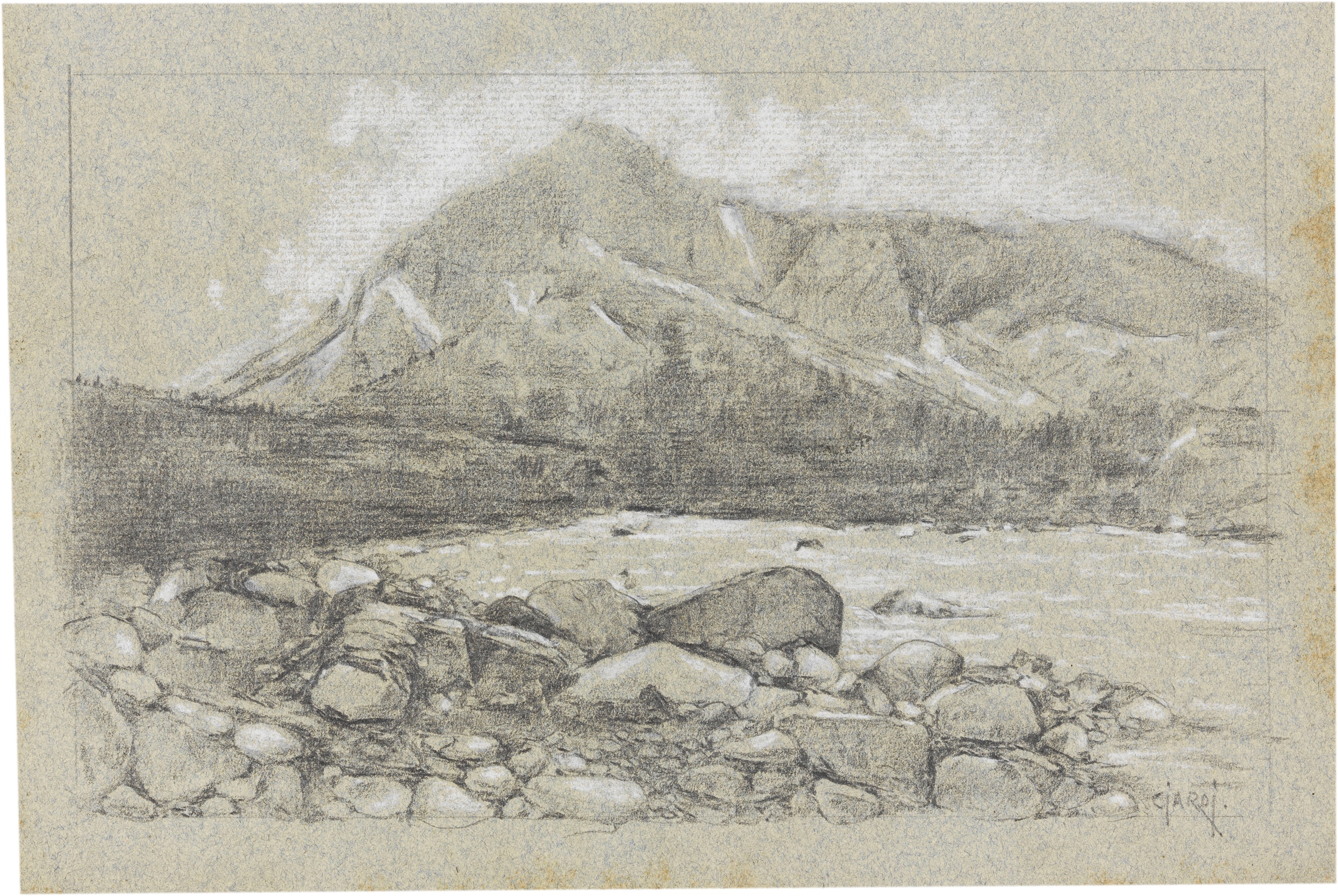 Guglielmo Ciardi - Sei Disegni a Soggetto «montagne»