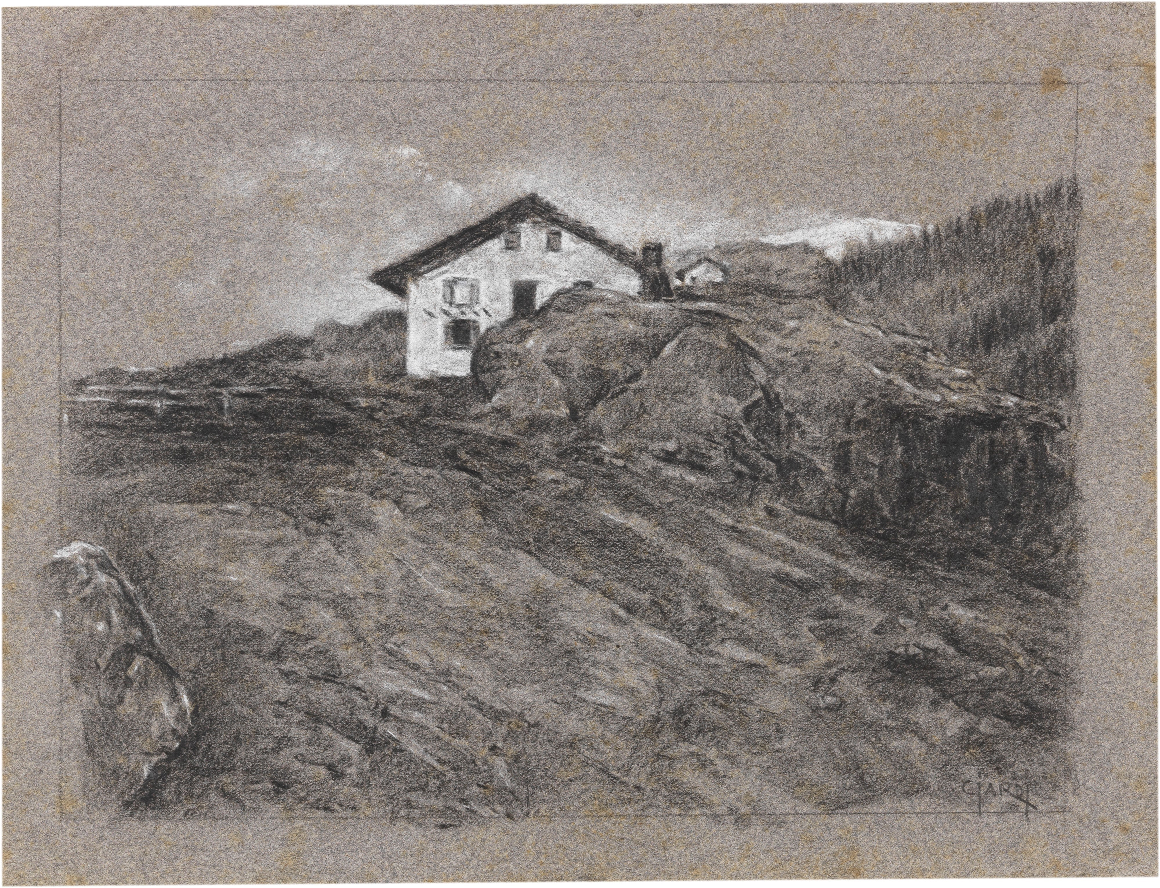 Guglielmo Ciardi - Sei Disegni a Soggetto «montagne»