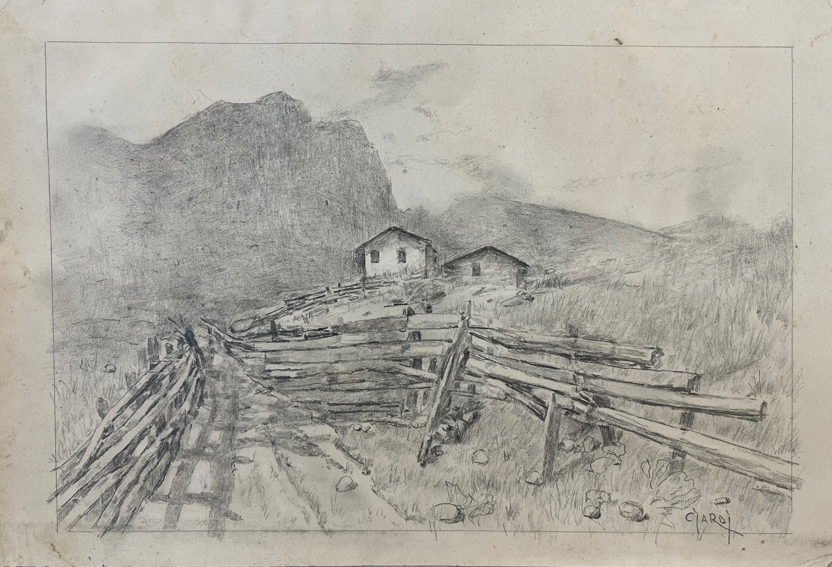 Guglielmo Ciardi - Sei Disegni a Soggetto «montagne»