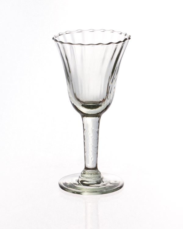 Diciassette calici da liquore in vetro verde chiaro  - Auction PARADE IV - L'Arte della Tavola - Casa d'aste Farsettiarte