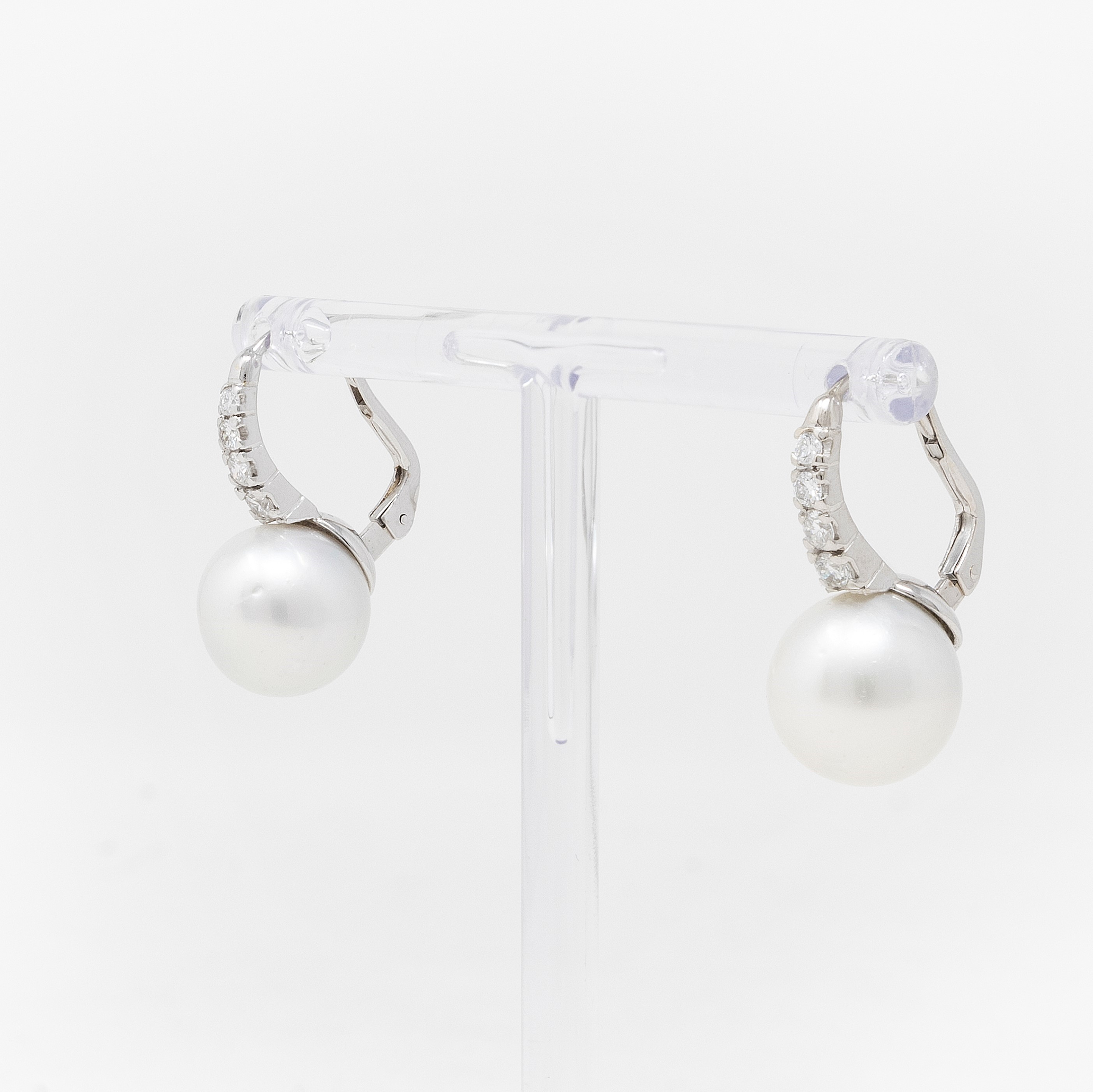 Orecchini in Oro Bianco con Perle Australiane