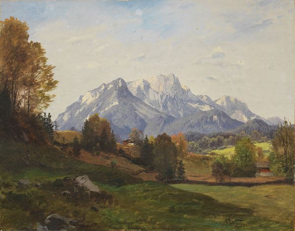 Adalbert Waagen - Paesaggio montano