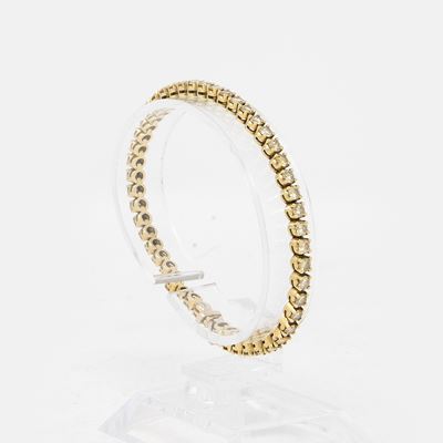 Carati, Bracciale Tennis in Oro Giallo con Diamanti