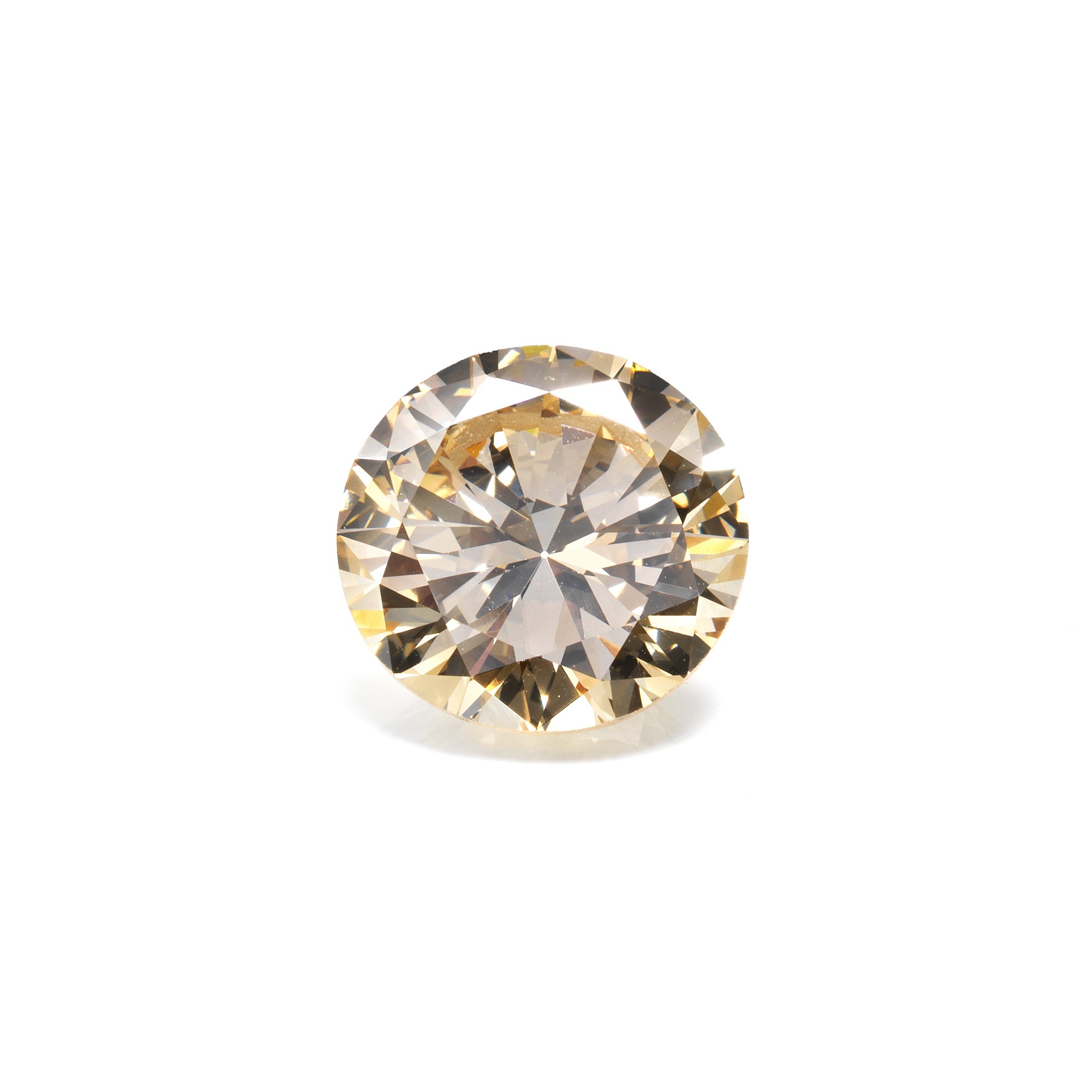Diamante Naturale Fancy Light Brown Taglio Brillante