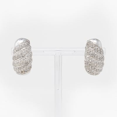 Orecchini in Oro Bianco con Diamanti