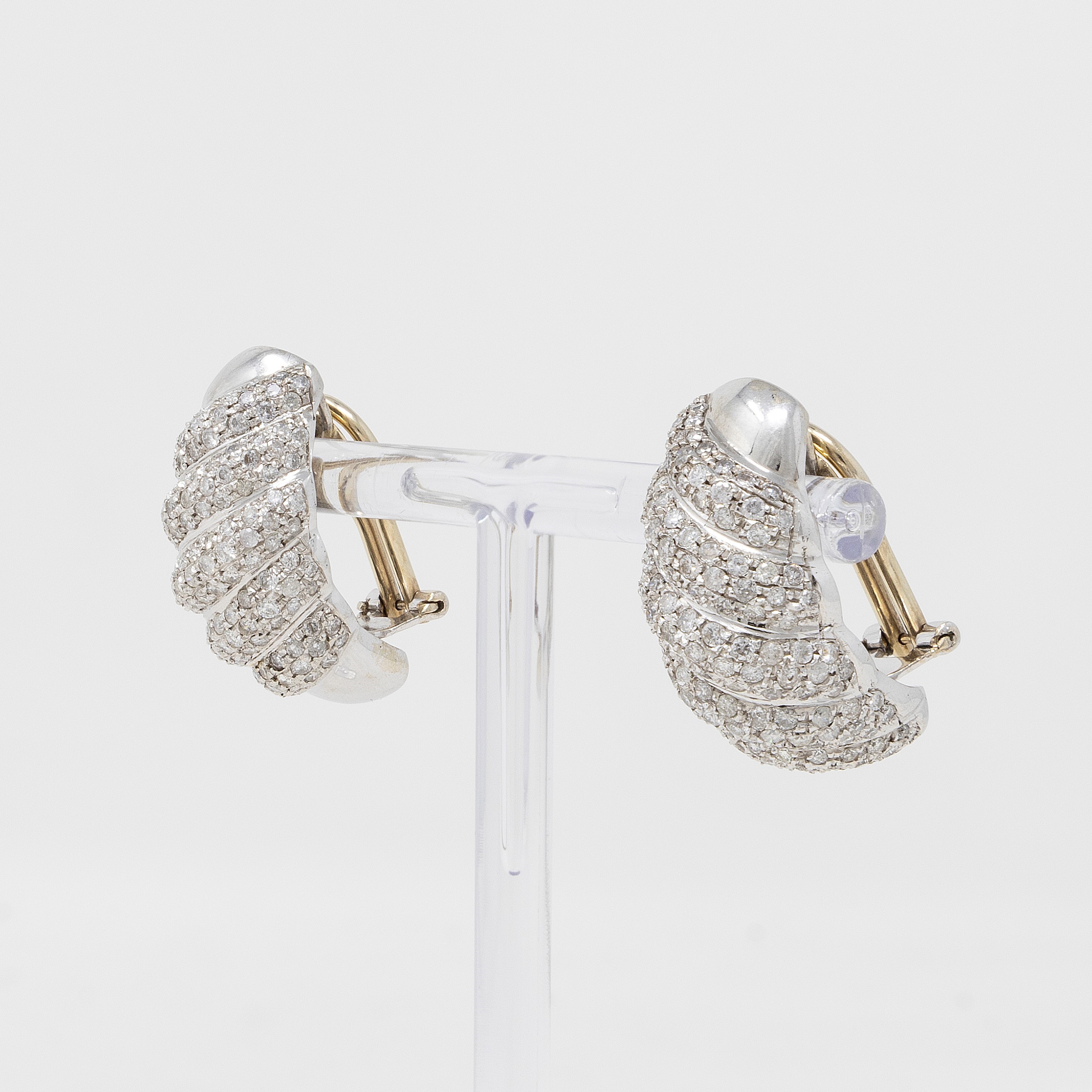 Orecchini in Oro Bianco con Diamanti