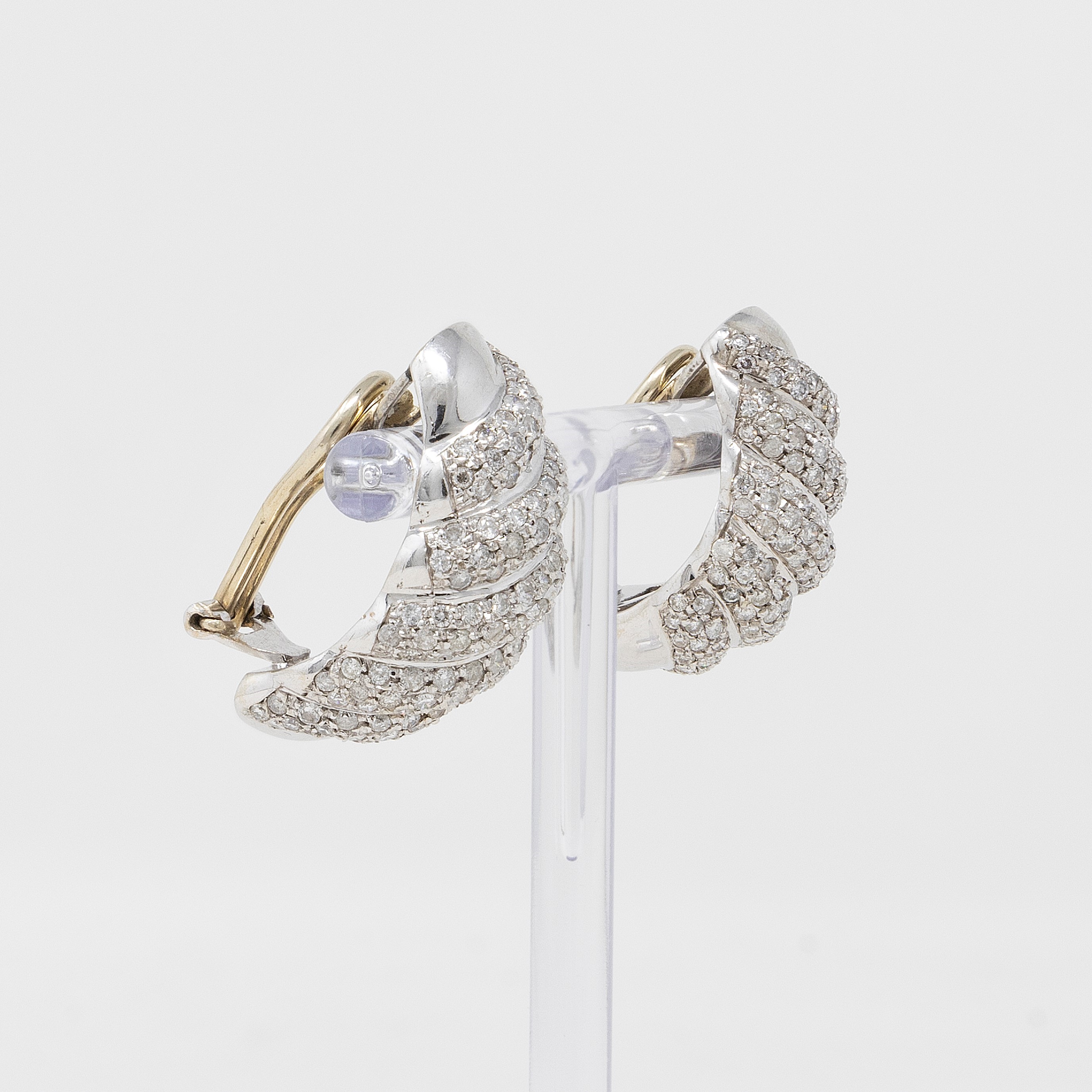 Orecchini in Oro Bianco con Diamanti