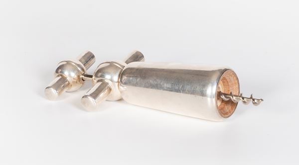 Cavatappi in argento e legno  - Asta PARADE IV - L'Arte della Tavola - Casa d'aste Farsettiarte