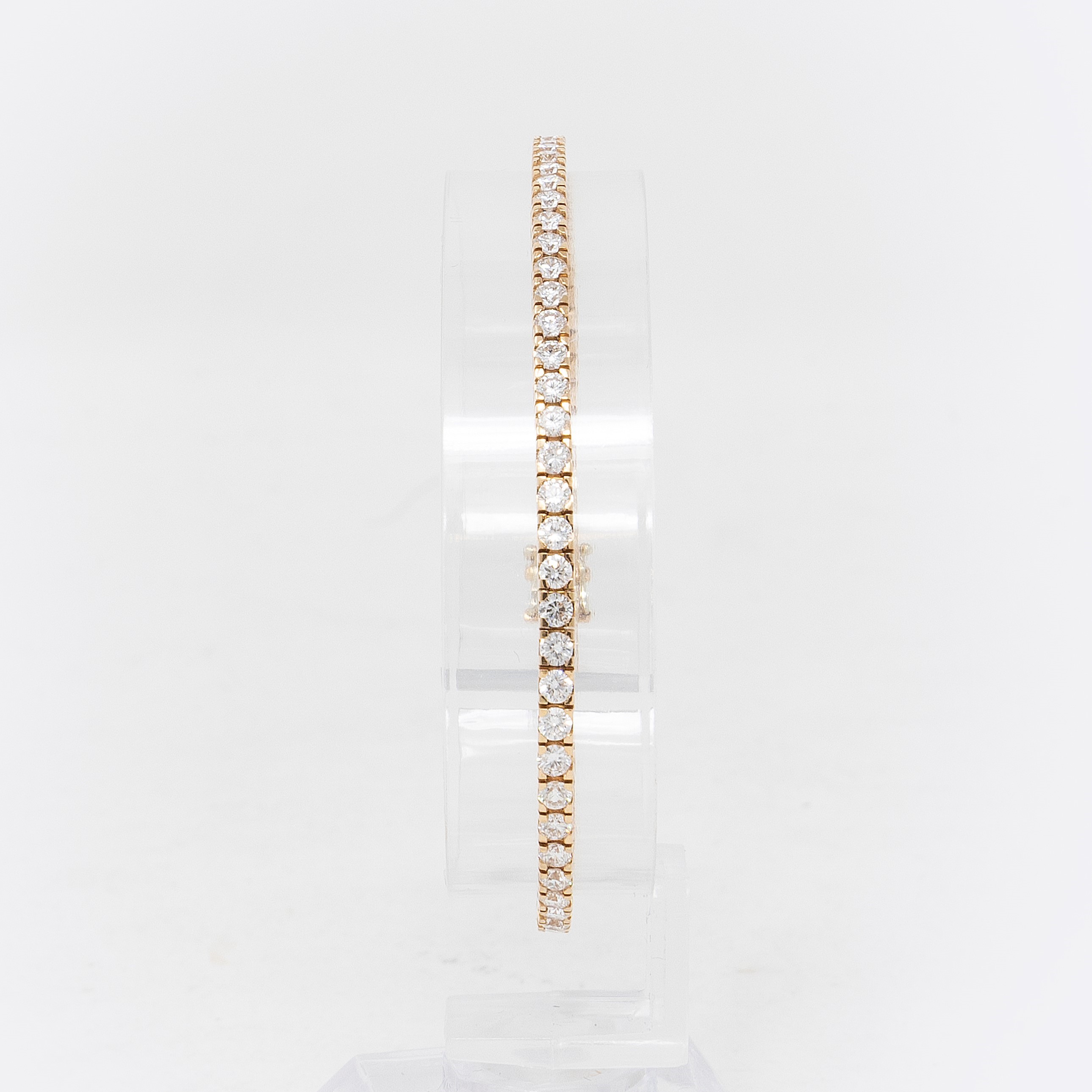 Nite-valenza, Bracciale Tennis in Oro Rosa con Diamanti