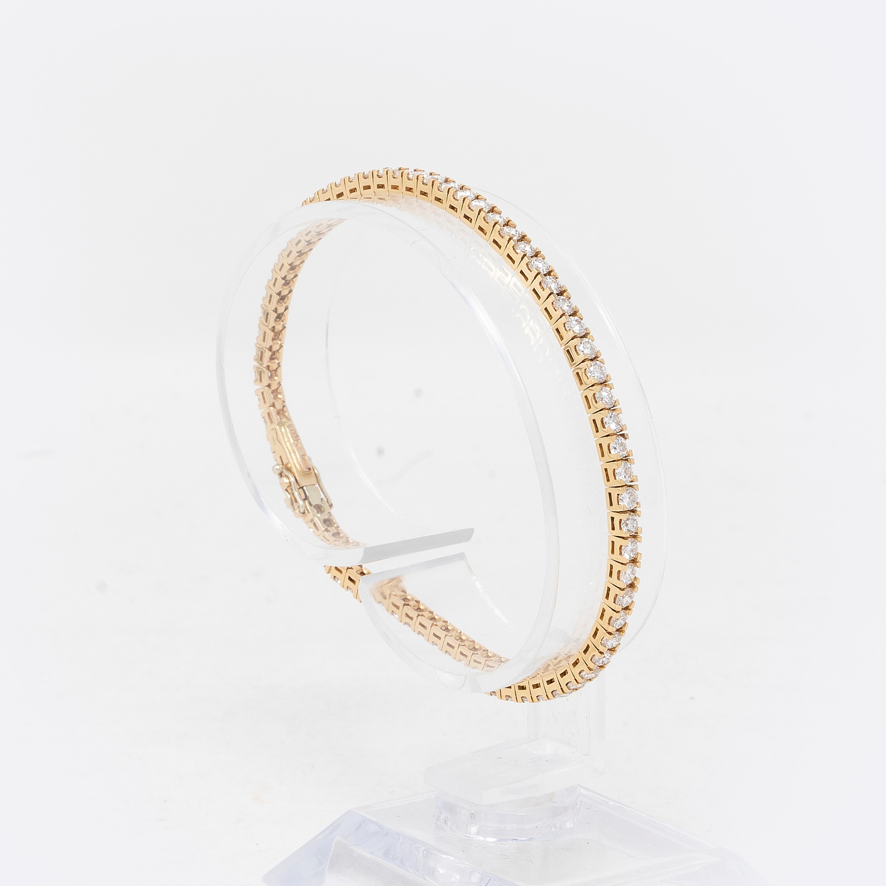 Nite-valenza, Bracciale Tennis in Oro Rosa con Diamanti