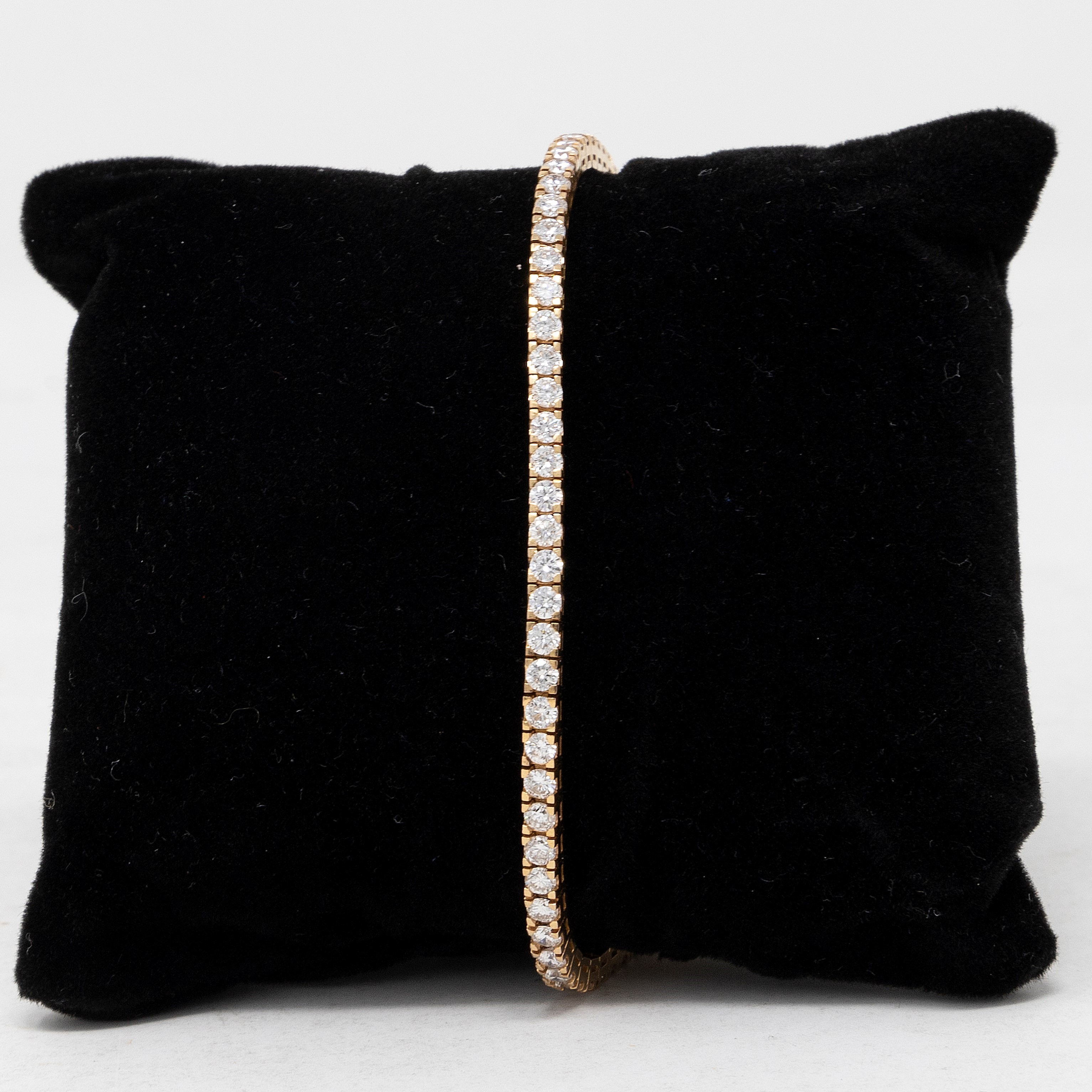 Nite-valenza, Bracciale Tennis in Oro Rosa con Diamanti