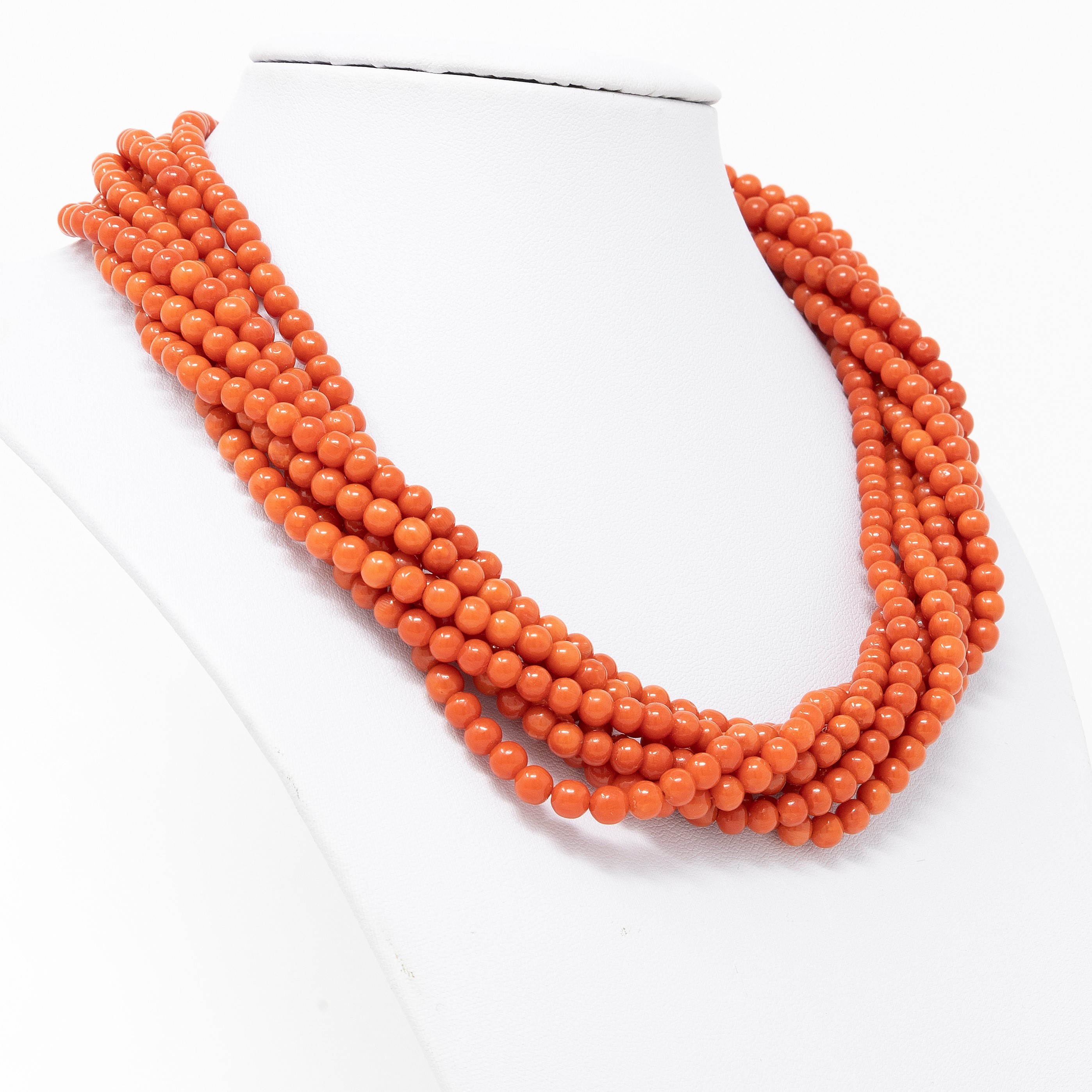 Girocollo in Corallo Rosso-arancio