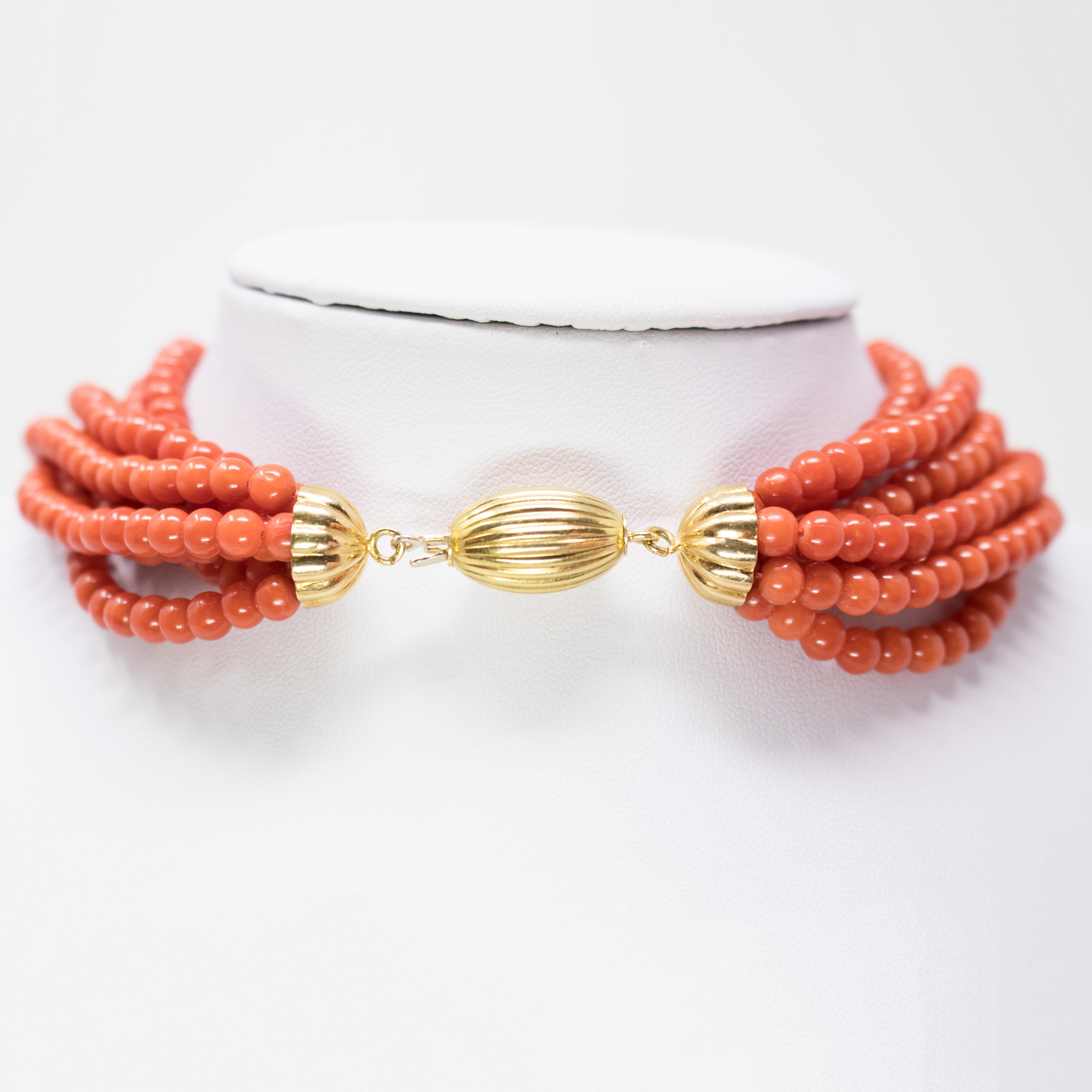 Girocollo in Corallo Rosso-arancio