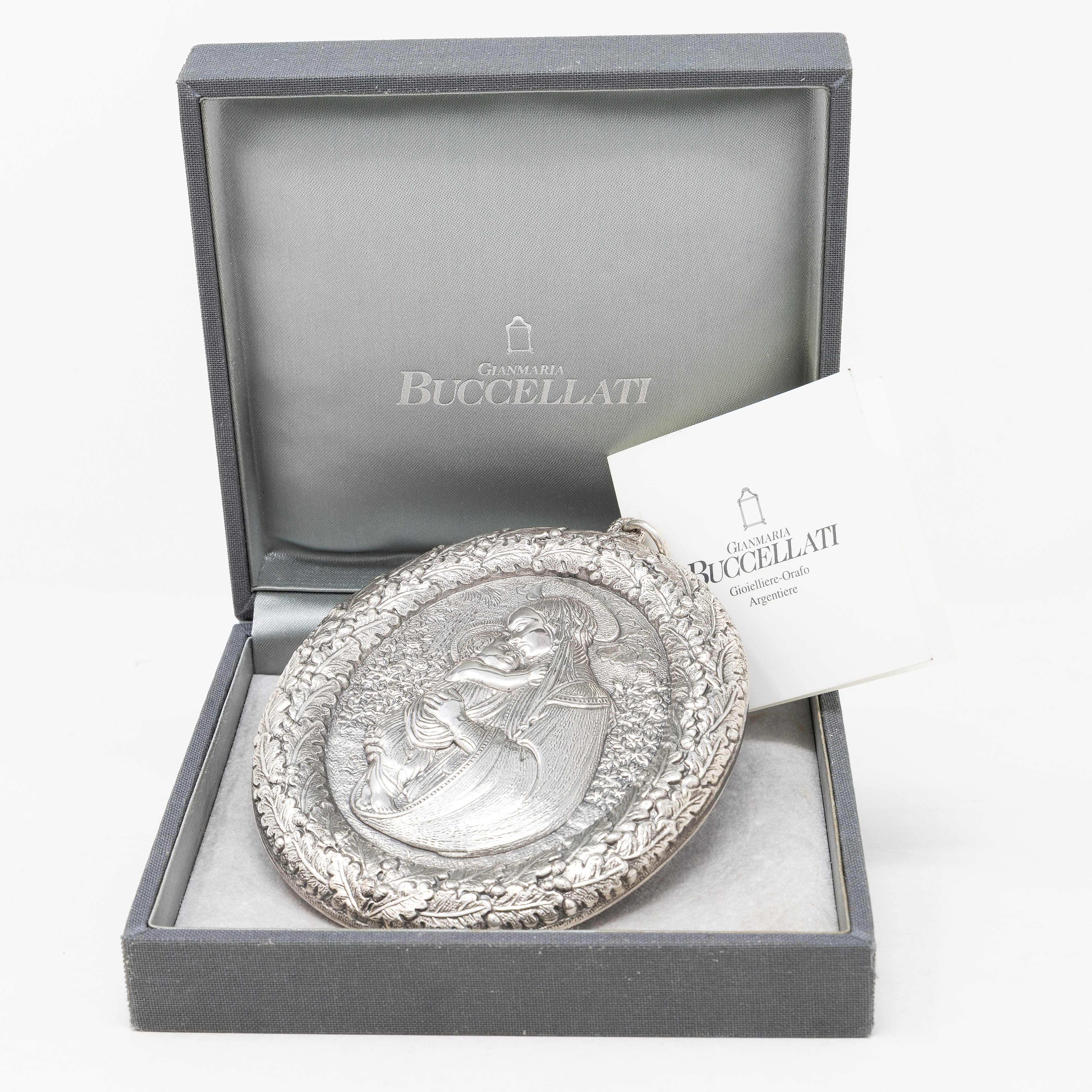 Gianmaria Buccellati, Pendente in Argento Sterling con "vergine Col Bambino"