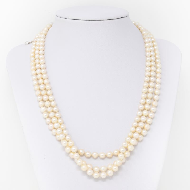 Collana di Perle Coltivate