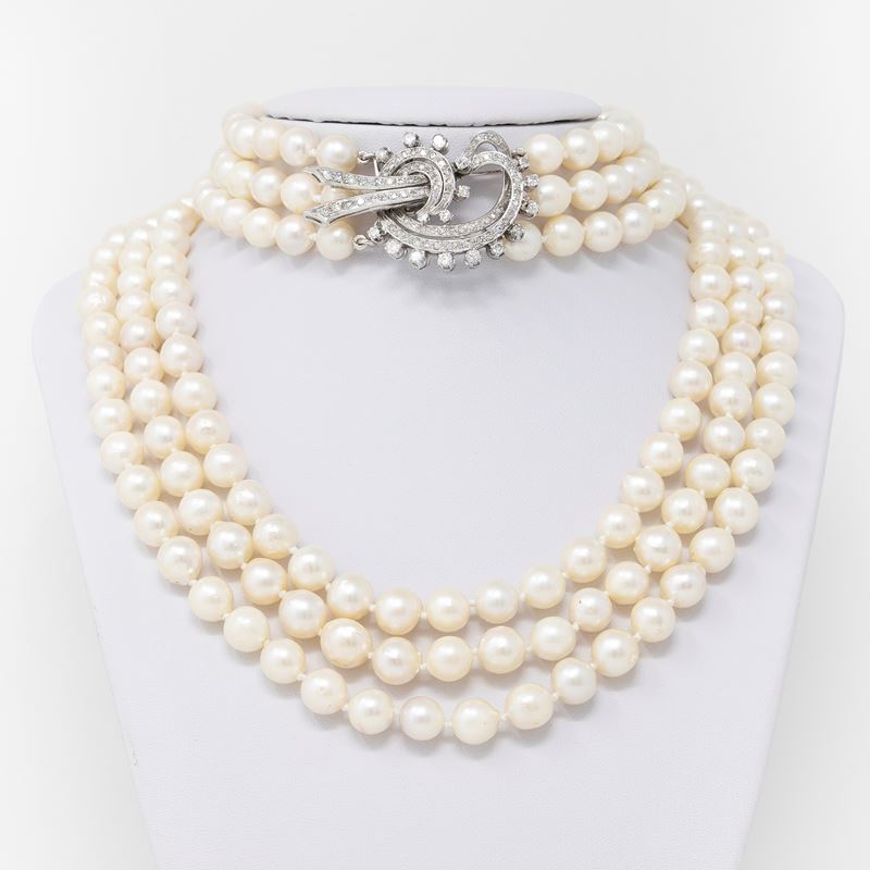 Collana di Perle Coltivate