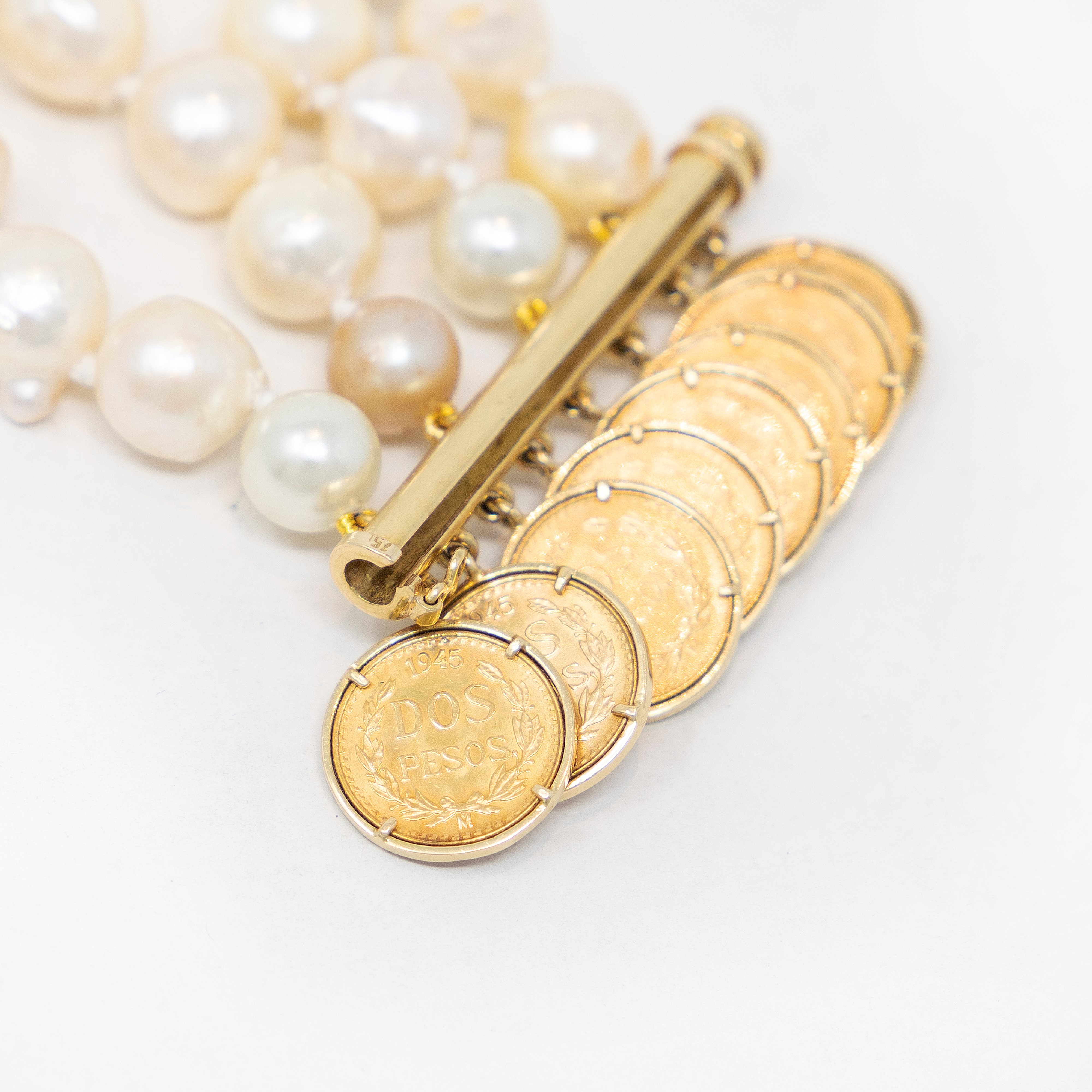 Bracciale di Perle Barocche e Oro Giallo
