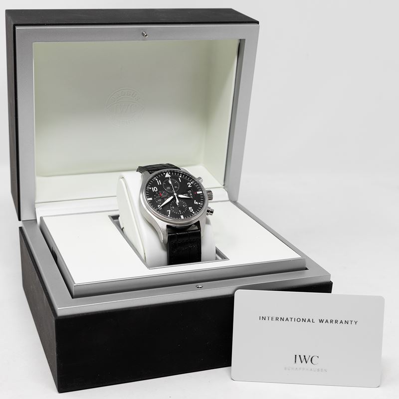 Iwc Pilot's Watch Chronograph Automatic Black Dial Orologio da Polso Ref. Iw377701