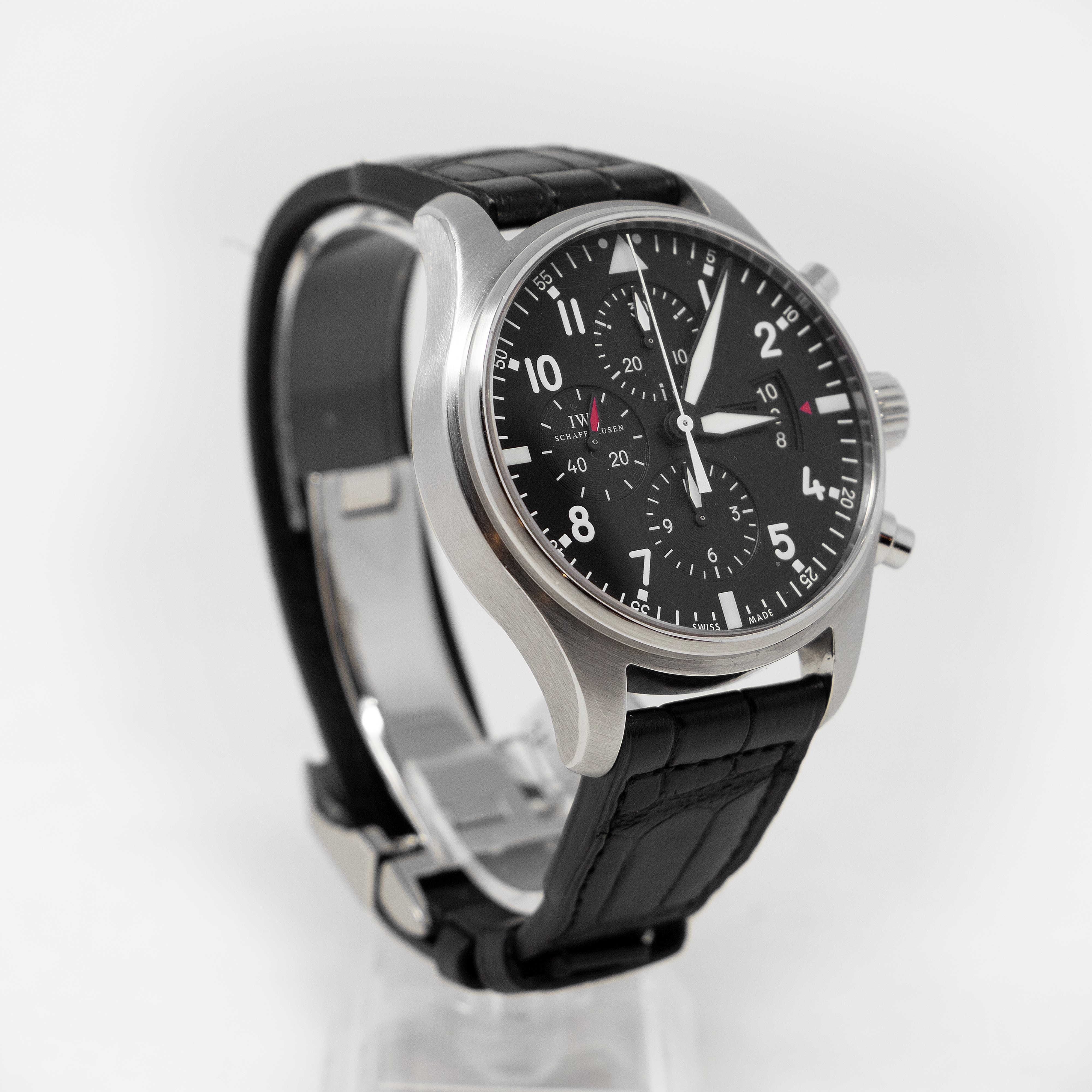 Iwc Pilot's Watch Chronograph Automatic Black Dial Orologio da Polso Ref. Iw377701