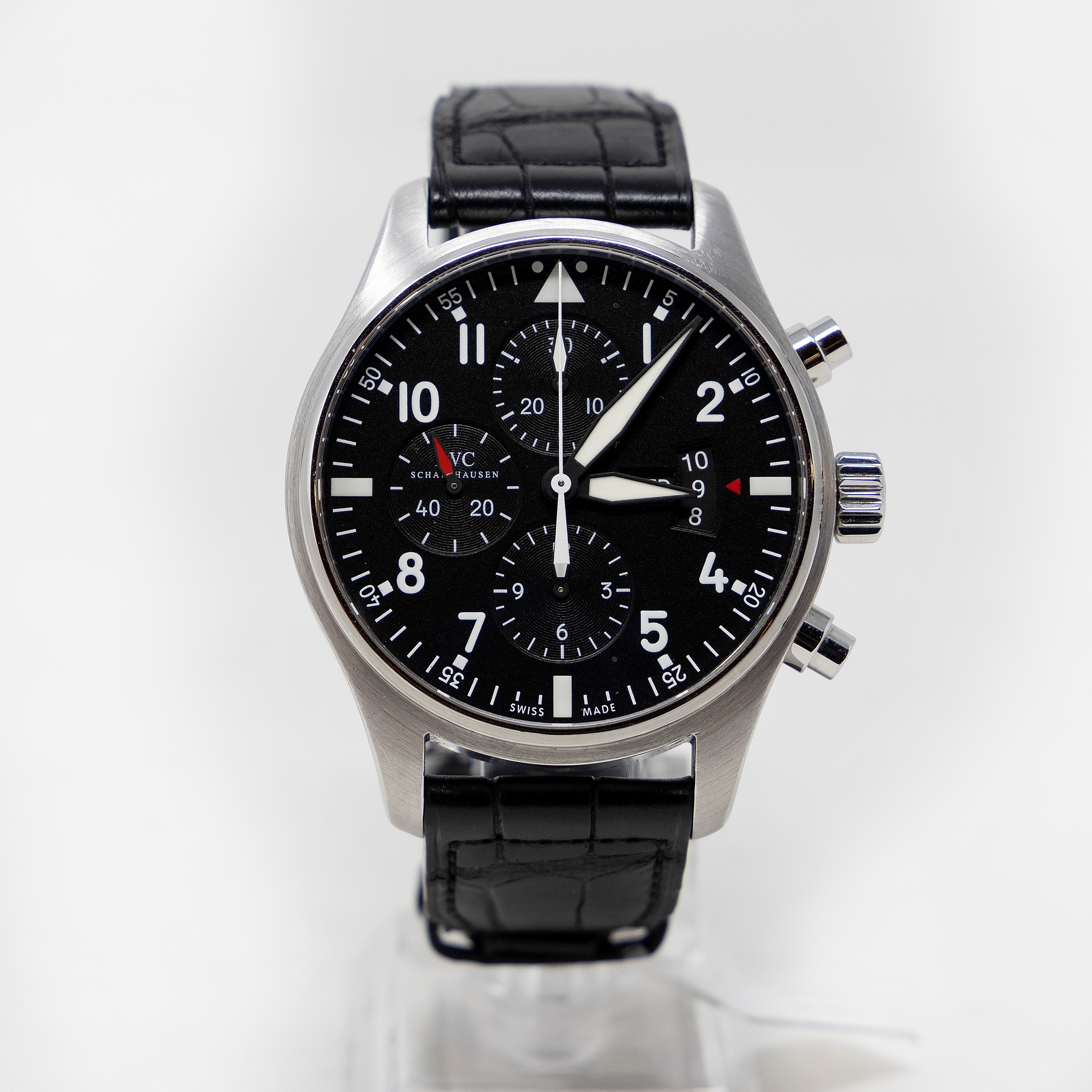 Iwc Pilot's Watch Chronograph Automatic Black Dial Orologio da Polso Ref. Iw377701