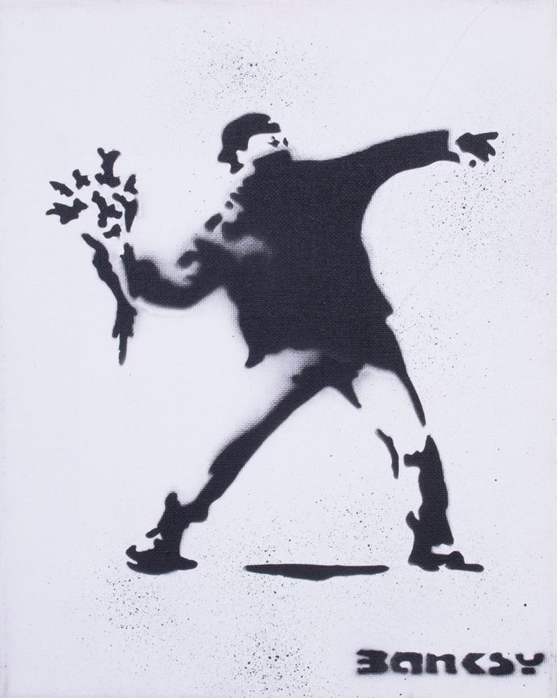 Banksy - Love Is in The Air