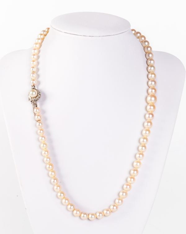 Collana di perle coltivate   - Auction Jewels and Watches - Casa d'aste Farsettiarte