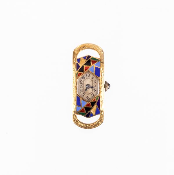 Orologio da polso da donna in oro giallo  - Auction Jewels and Watches - Casa d'aste Farsettiarte