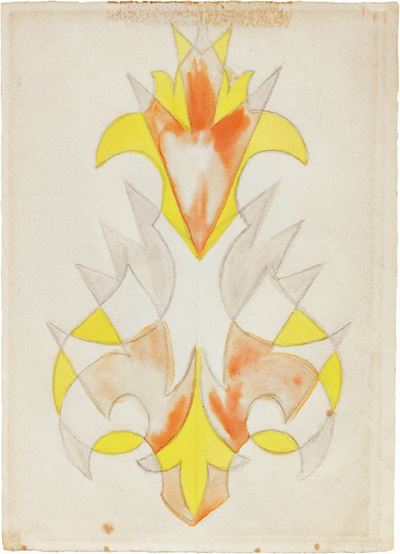 Fiore Futurista - Progetto Arancio, Giallo e Lilla