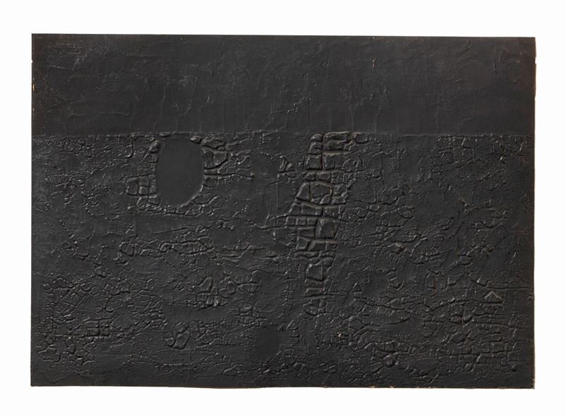 Alberto Burri - Cretto Nero B