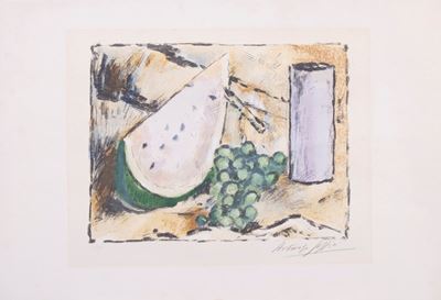 Vaso Viola, Cocomero e Uva