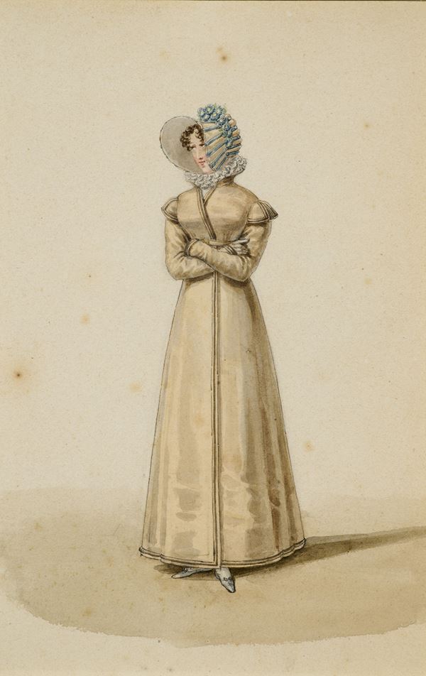 Louis-Marie Lant&#233; - Femme portant un chapeau regardant vers la gauche