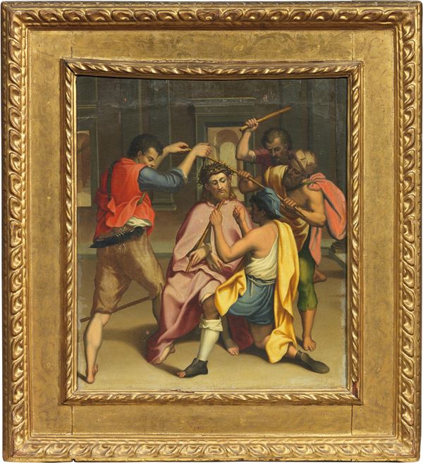Scuola marchigiana fine XVI secolo - Flagellazione di Cristo