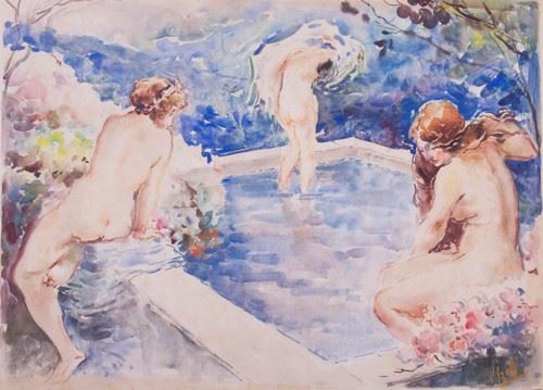 Vincenzo Irolli - Donne al bagno
