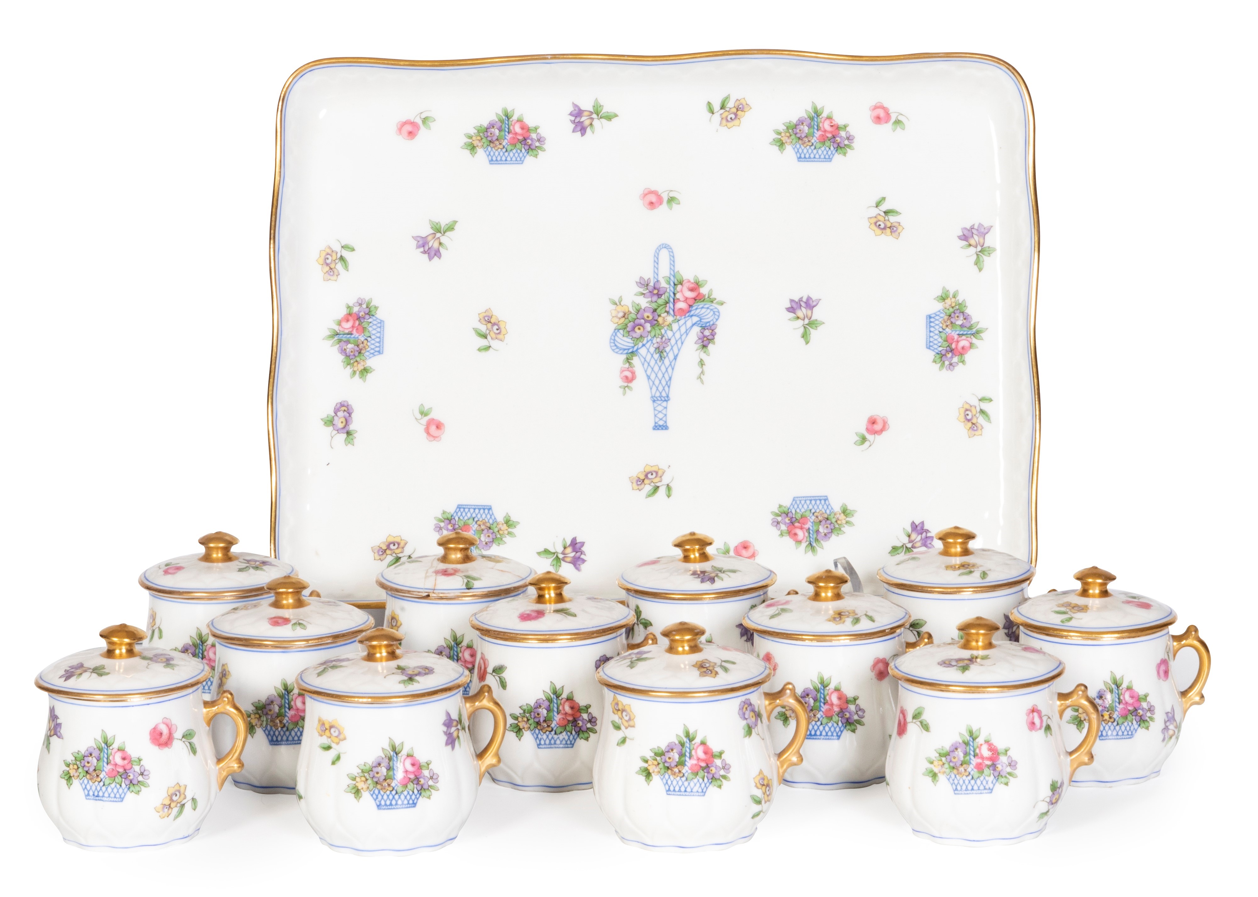 Limoges servizio di tazze da crema in porcellana